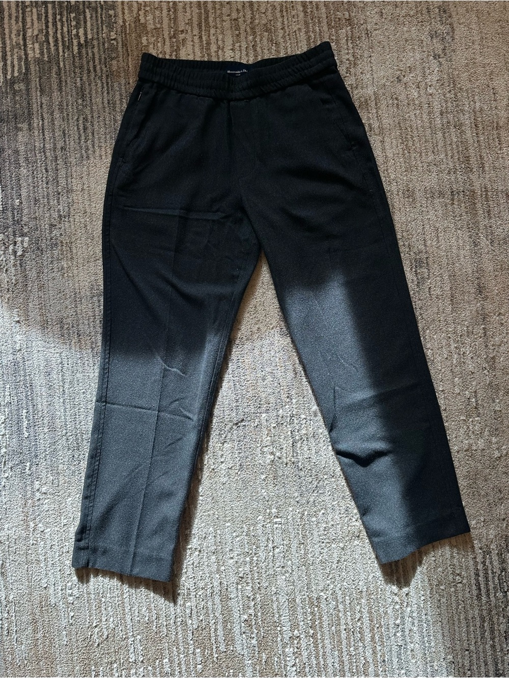 Abercrombie & Fitch Black Tailored Jogger Pants